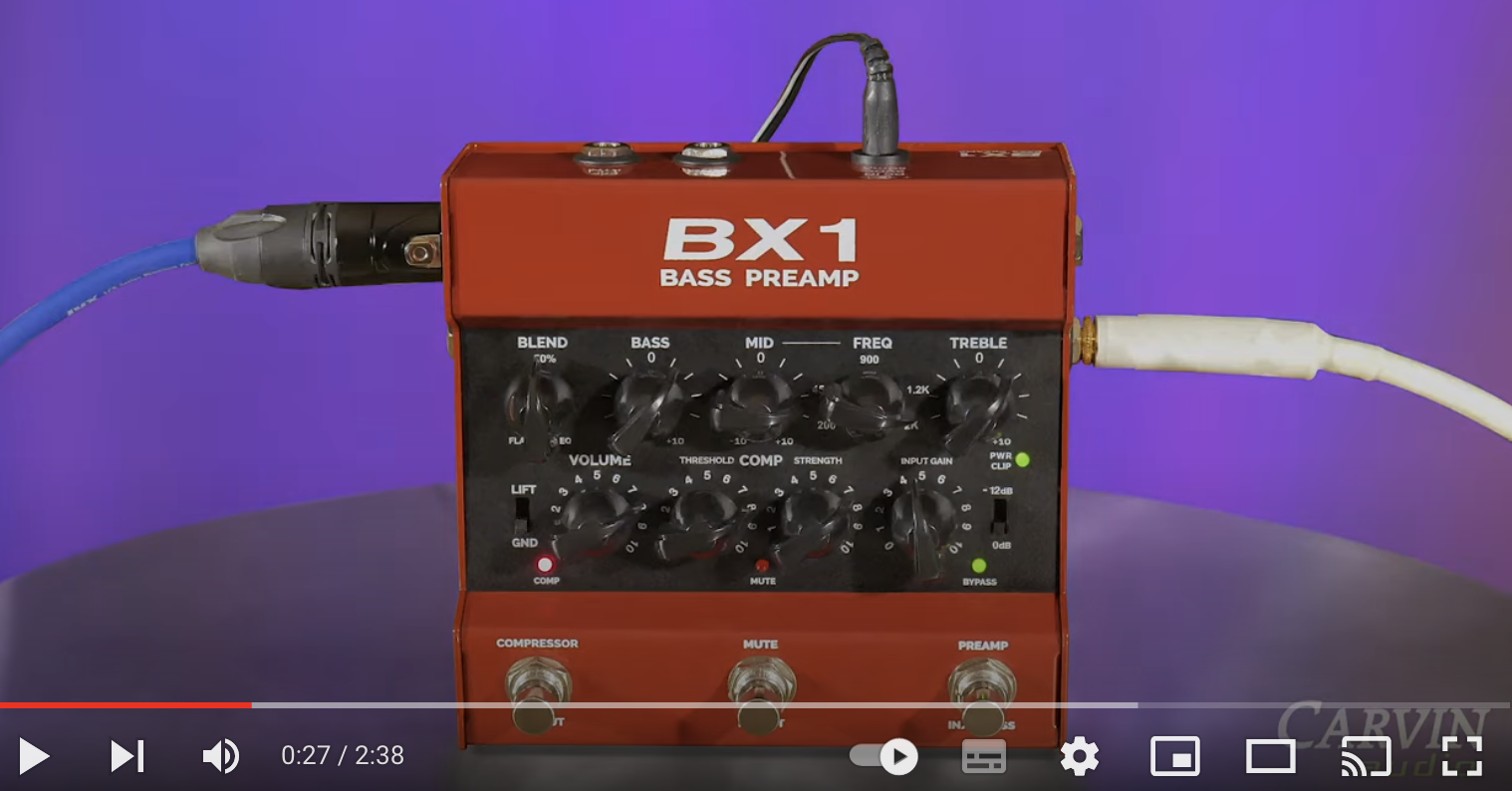 CARVIN BX1 Bass Preamp