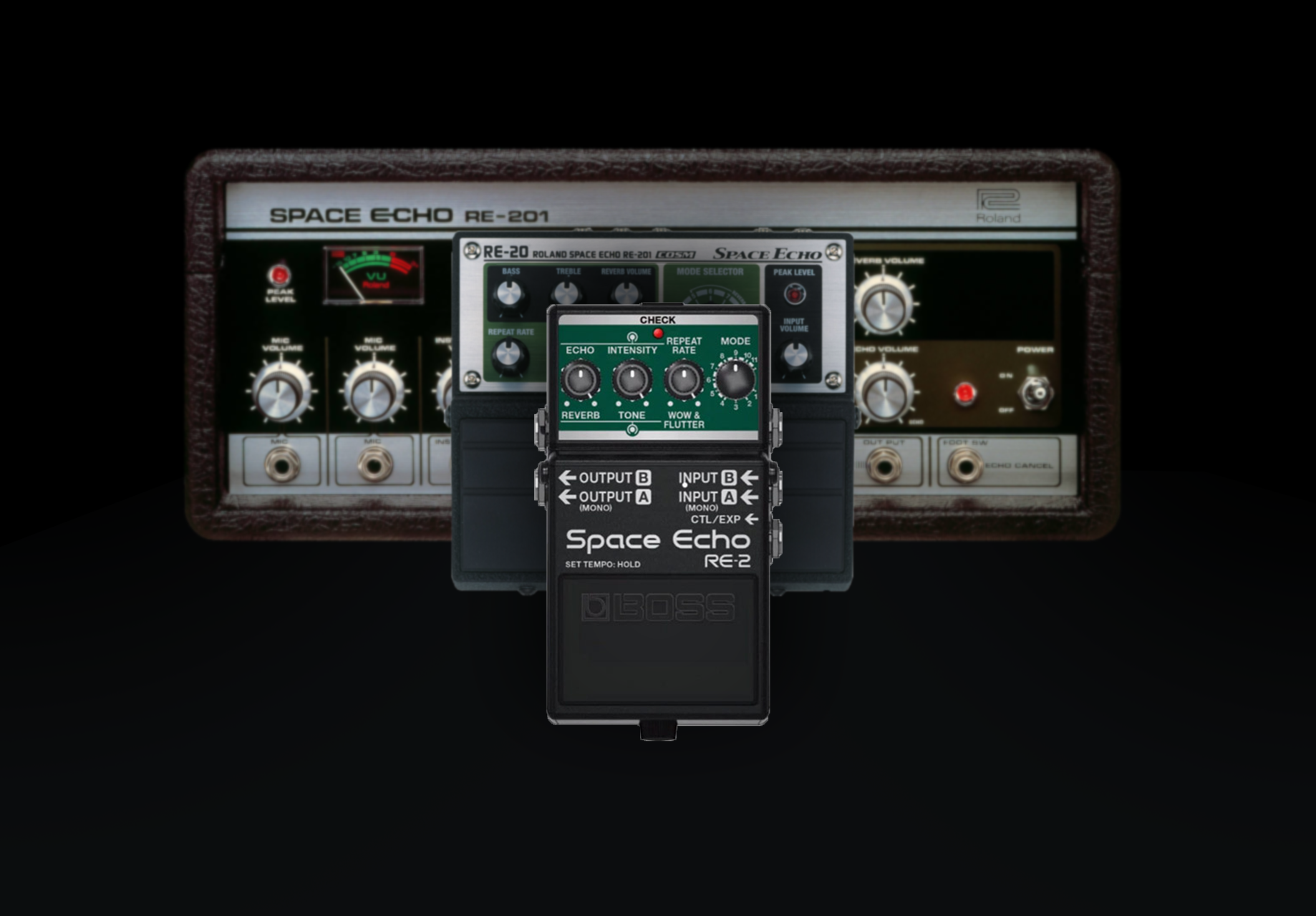 BOSS RE2 Space Echo in formato ridotto