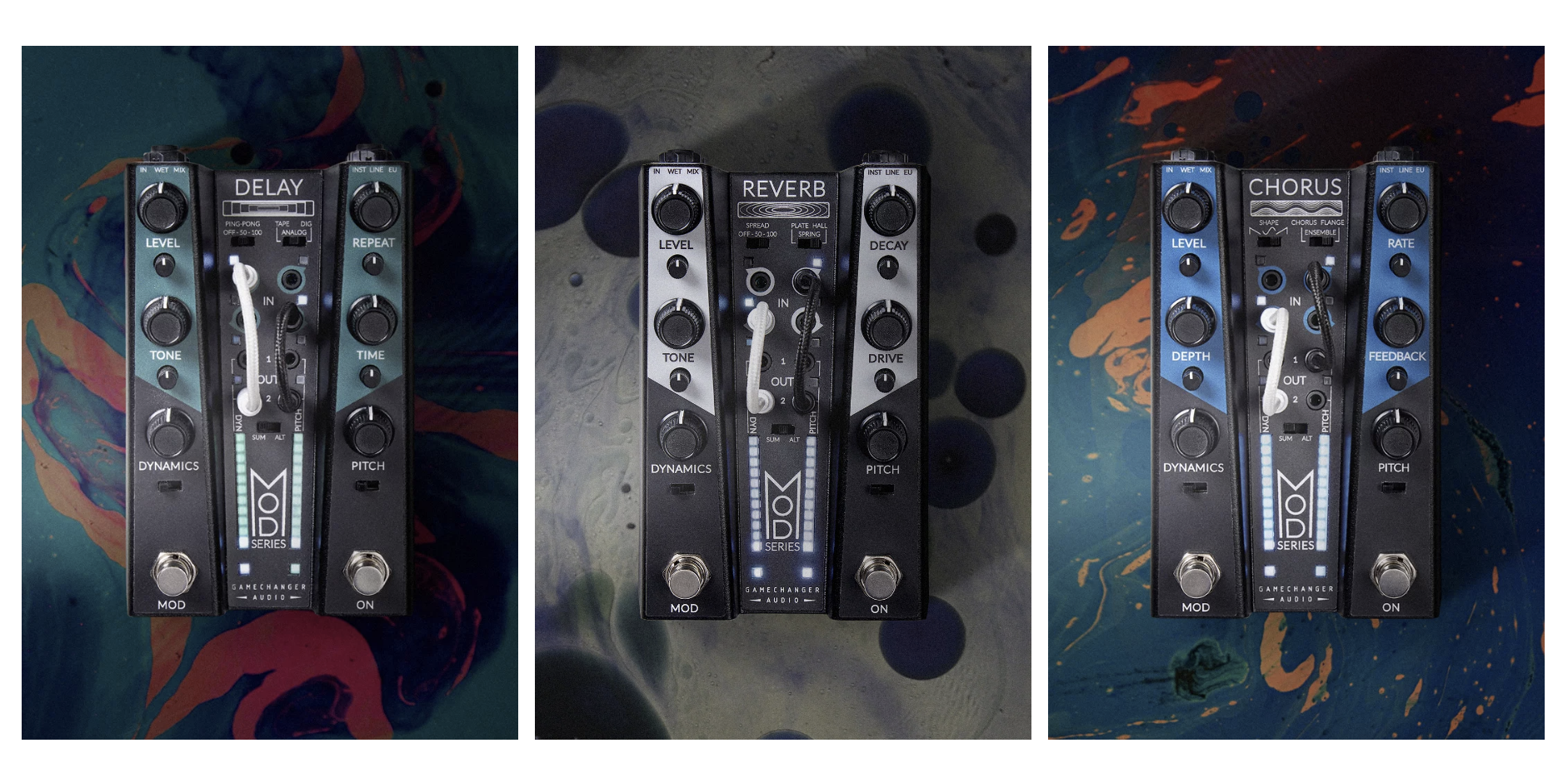 GAMECHANGER AUDIO Mod Series: Delay, Reverb e Chorus